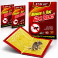 🐭 TOSLUC – TRAPPOLE ADESIVE EXTRA LARGE PER TOPI – CONFEZIONI DA 2/5/8 PEZZI