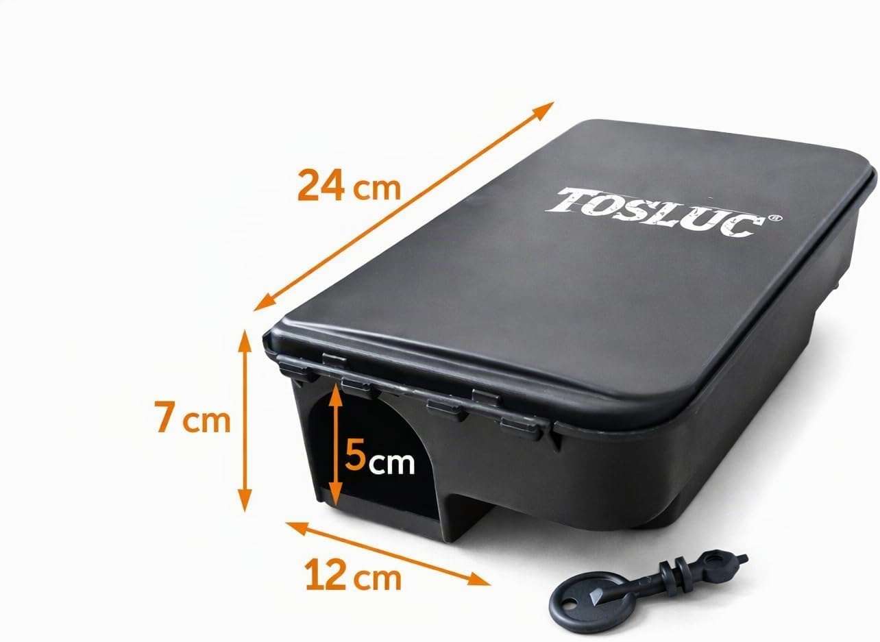 🛡️ TOSLUC – KIT 2 BOX EROGATORI GRANDI PER ESCHE RODENTICIDE