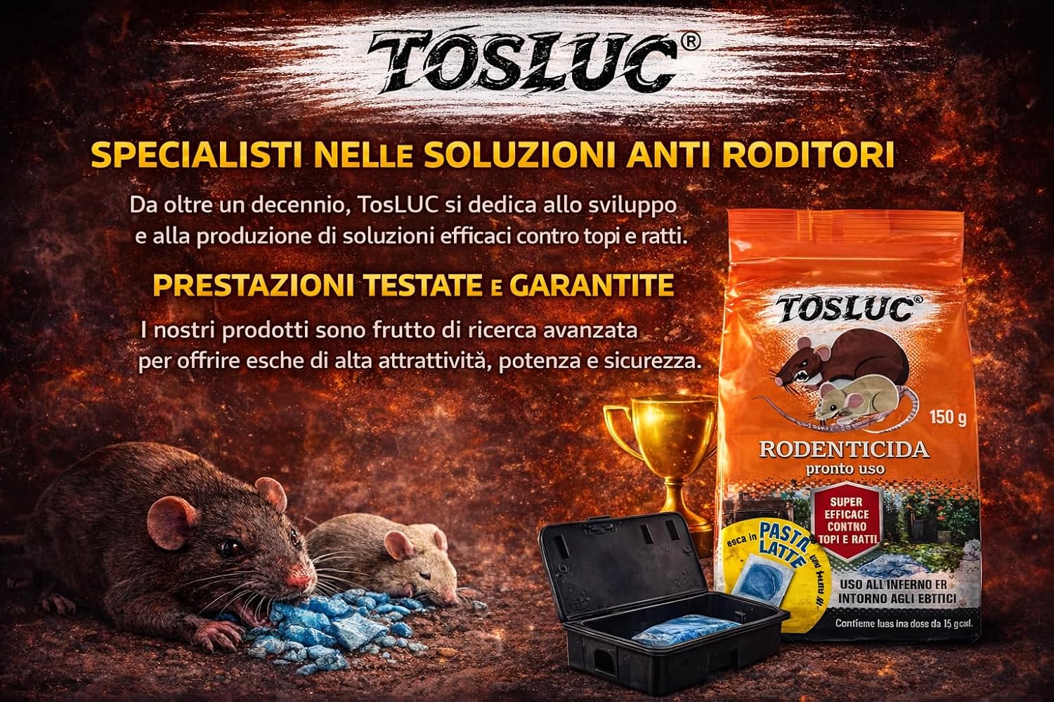 🛡️ TOSLUC – KIT 2 BOX EROGATORI GRANDI PER ESCHE RODENTICIDE